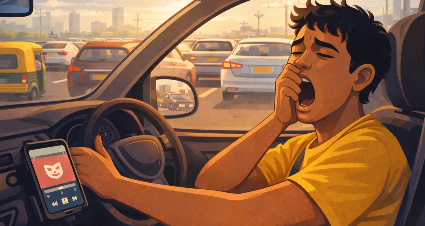 The drowsy driver moment